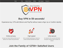 Tablet Screenshot of bitvpn.org